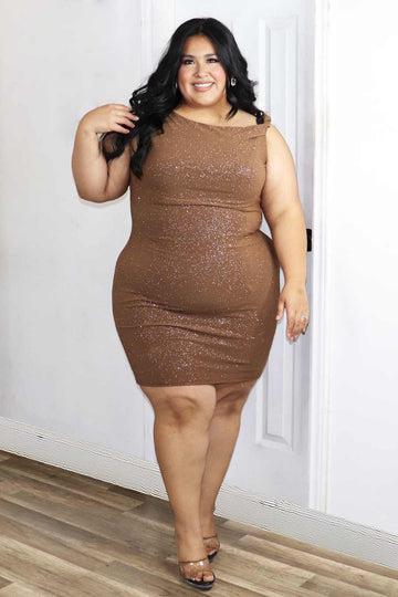 Ember Glittery Dress Divas Plus Boutique