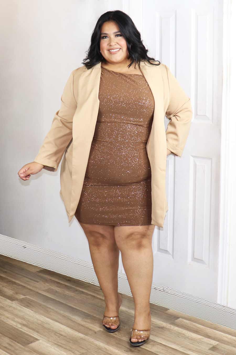 Ember Glittery Dress Divas Plus Boutique