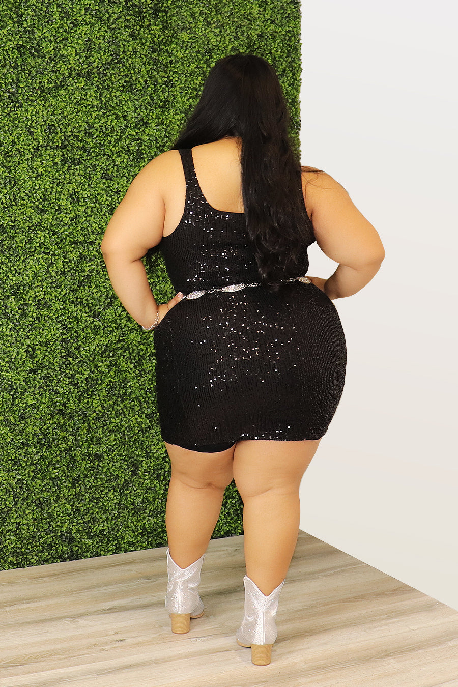 Regina Sequence Mini Dress Divas Plus