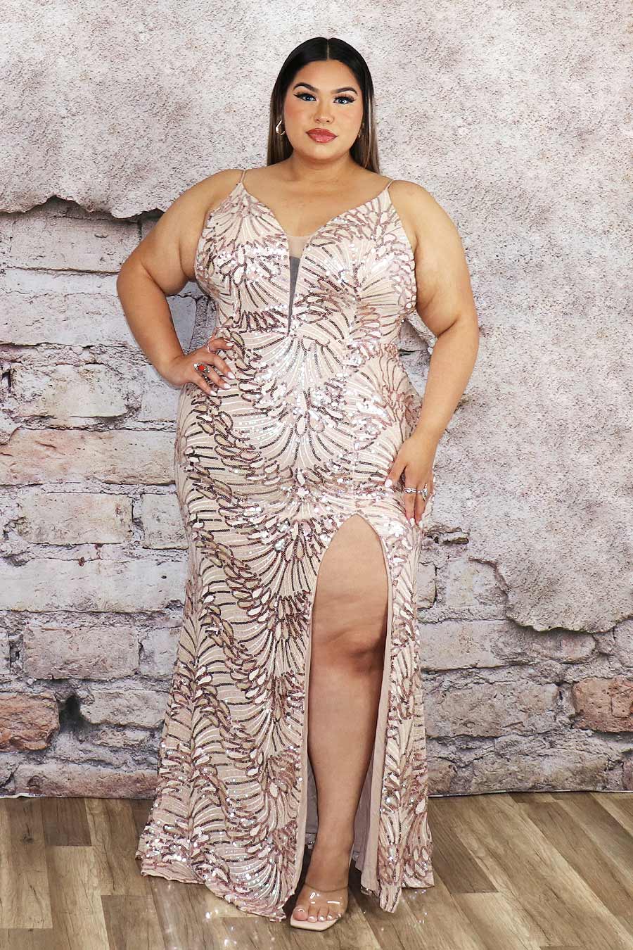 Maely's  Sequence Dress Divas Plus Boutique