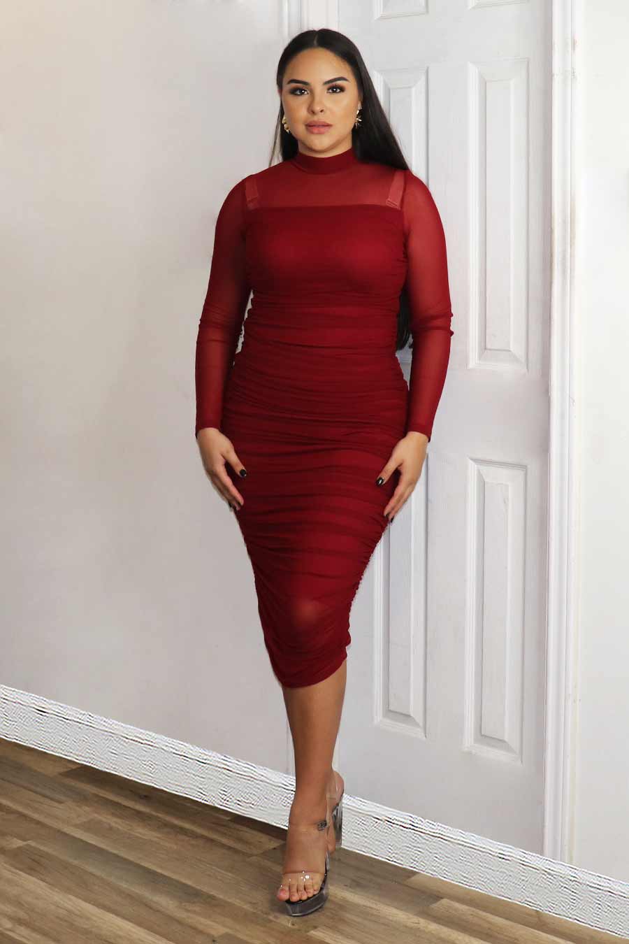 Berenice Midi Dress Divas Plus Boutique