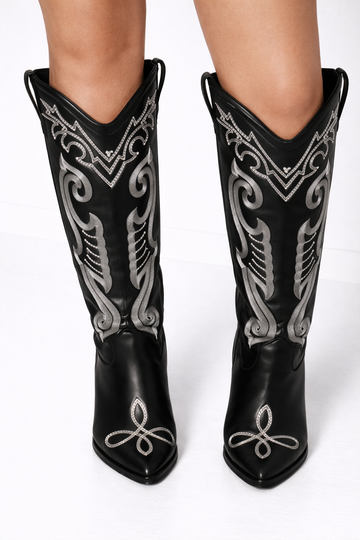 Embroidered Western Boots