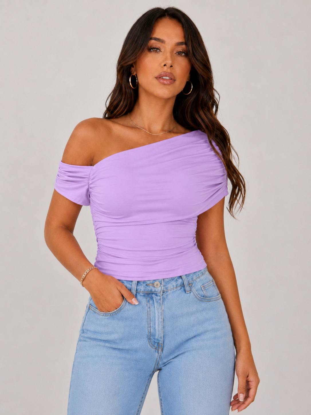 Off-Shoulder Ruched Top | Divas Fashion Boutique