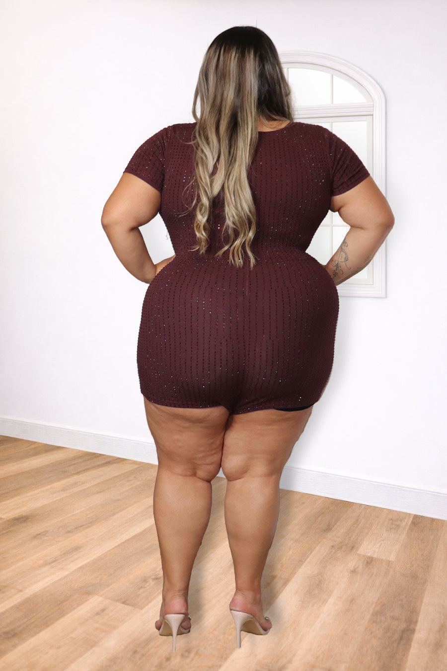 Plus Size Sparkle Mini Dress – Midnight Glow | Divas Fashion Boutique