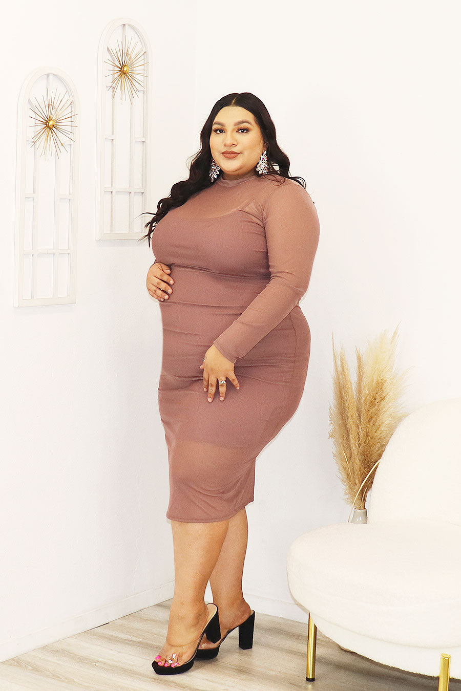 Vera Mock Neck Maxi Dress Divas