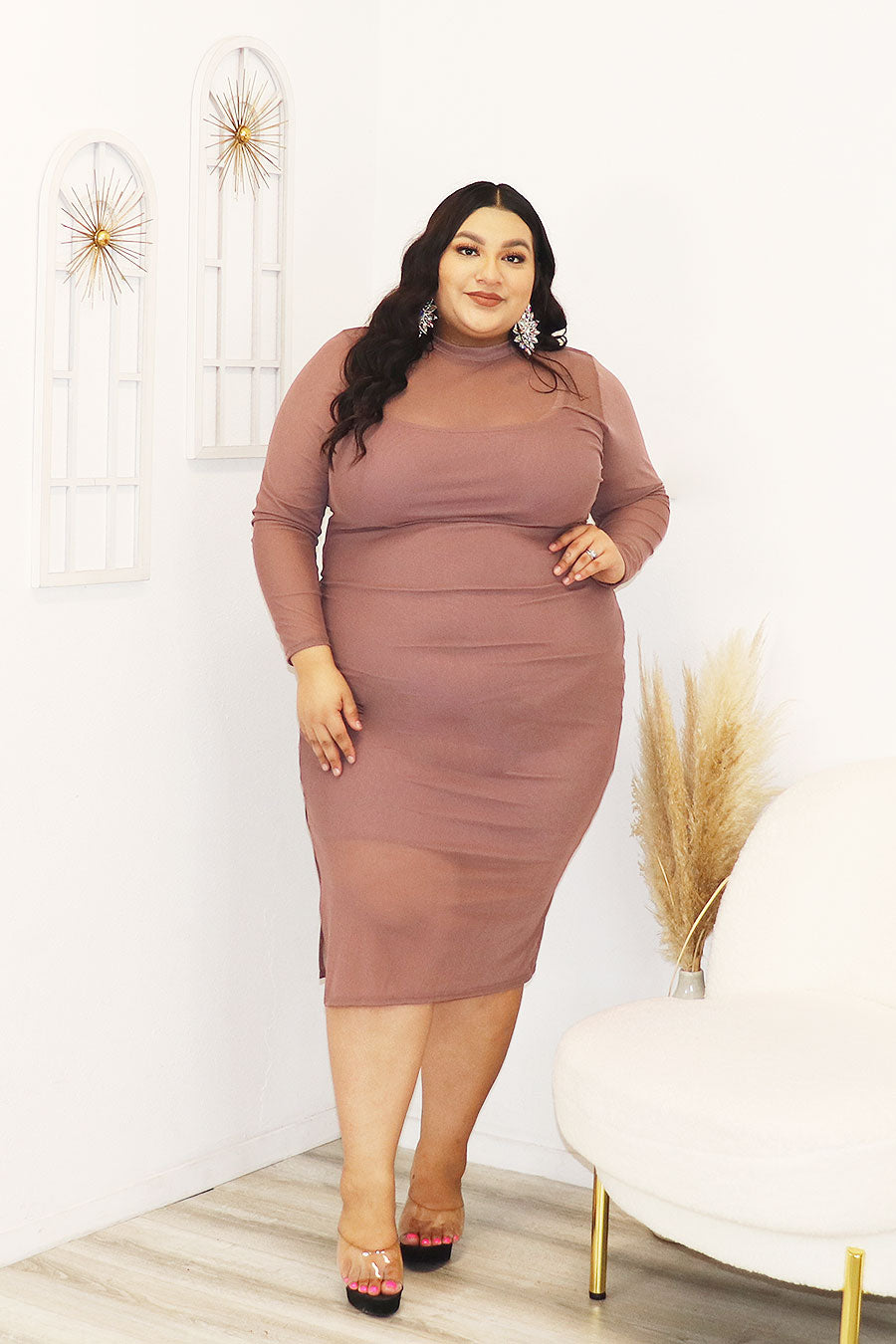 Vera Mock Neck Maxi Dress Divas