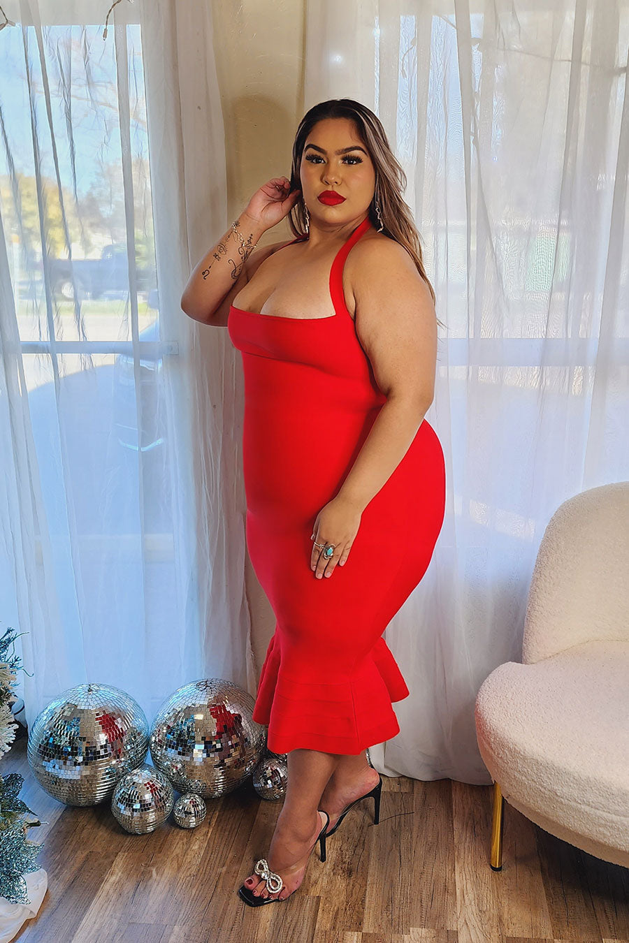 Bethania Bandage Mermaid Dress Divas Boutique