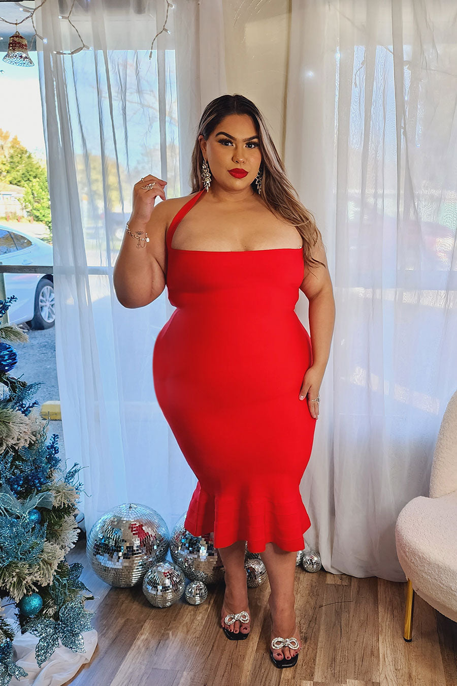 Bethania Bandage Mermaid Dress Divas Boutique