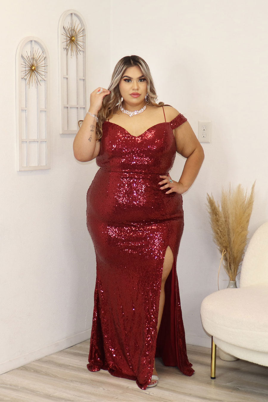 Maely's Mermaid Sequin Dress Divas Plus
