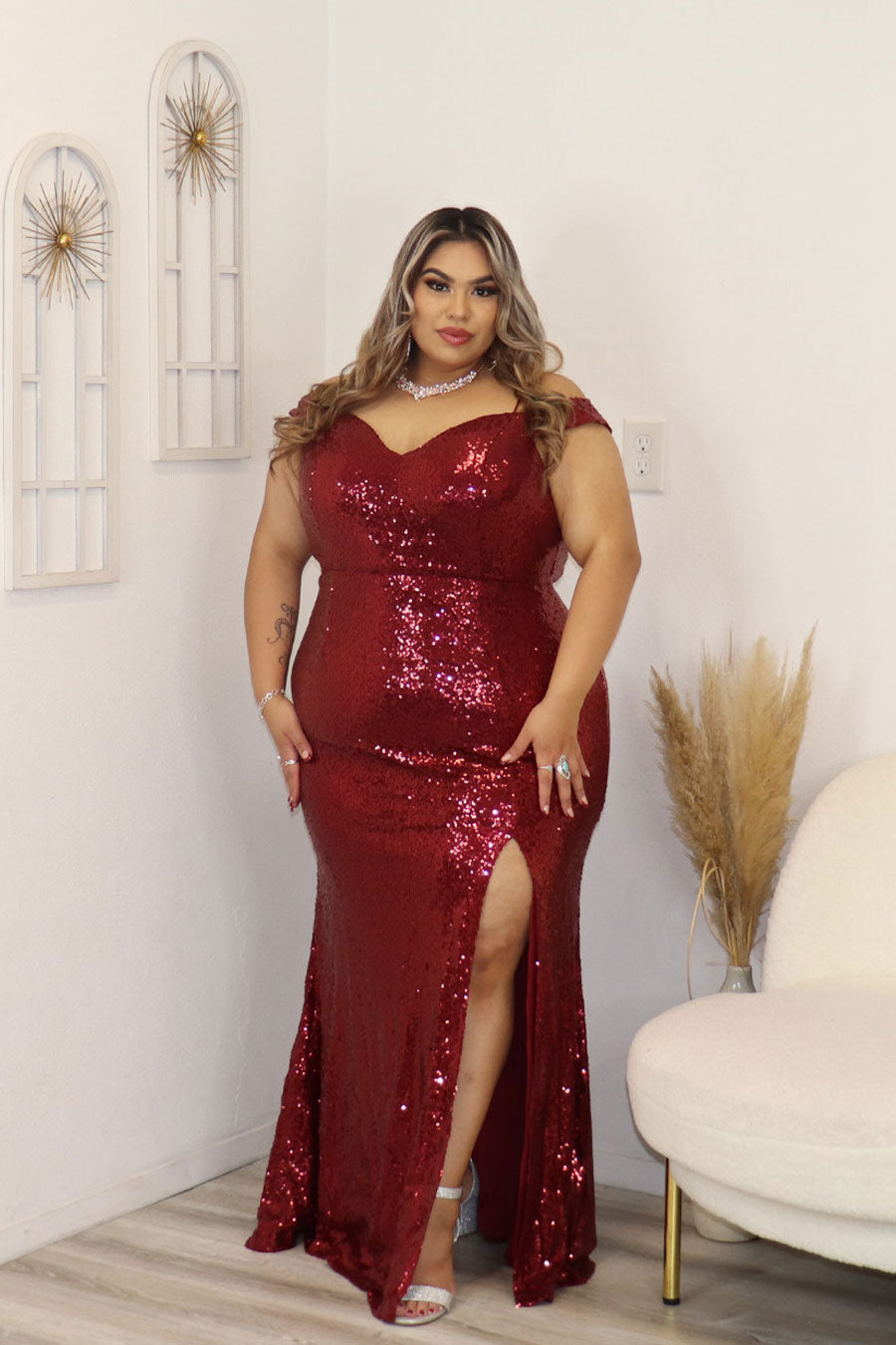 Maely's Mermaid Sequin Dress Divas Plus